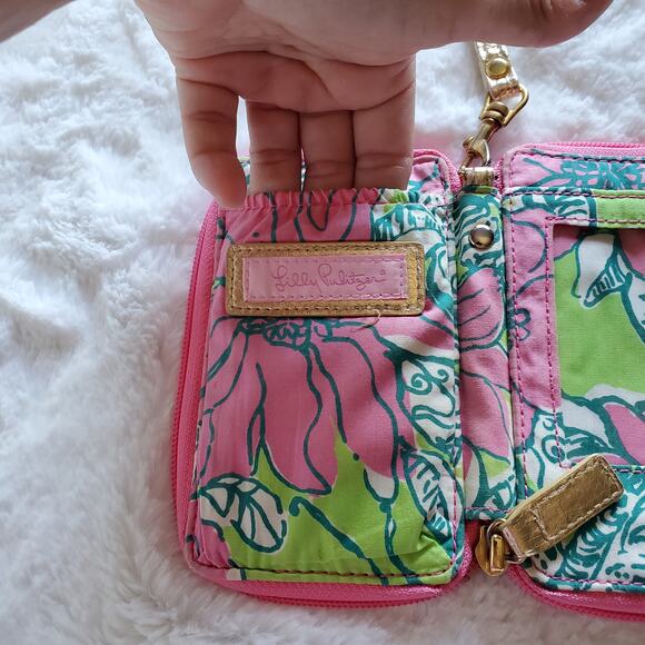 Lilly Pulitzer Zip Around Wristlet Card Wallet Please Read Description - Picture 8 of 13
